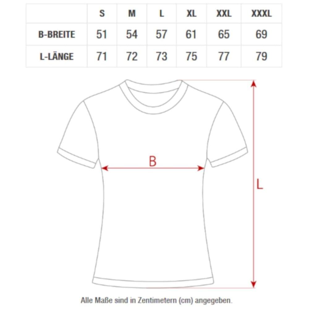 T-Shirt Größentabelle